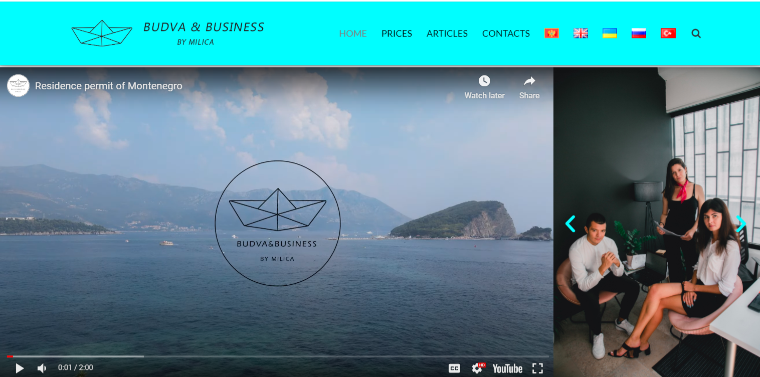 Website Creation in Budva, Montenegro